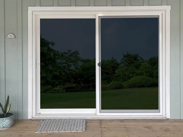 Sliding glass doors