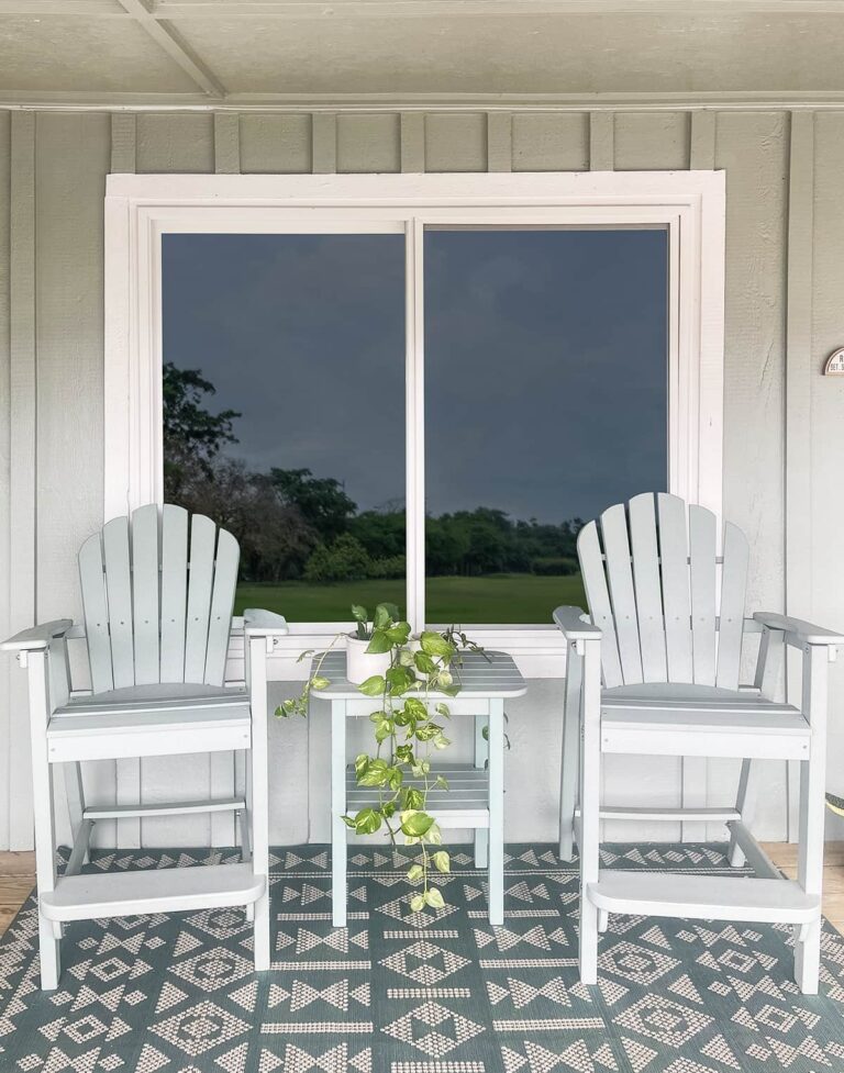 Window view of the porch