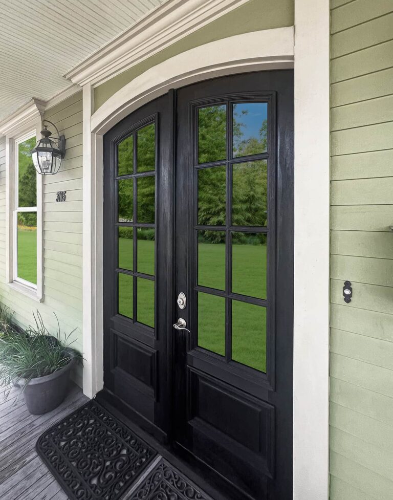 Black front door